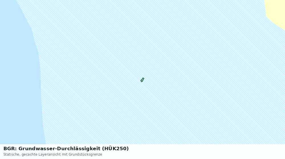 Statische Kartenansicht: BGR: Grundwasser-Durchlässigkeit (HÜK250)