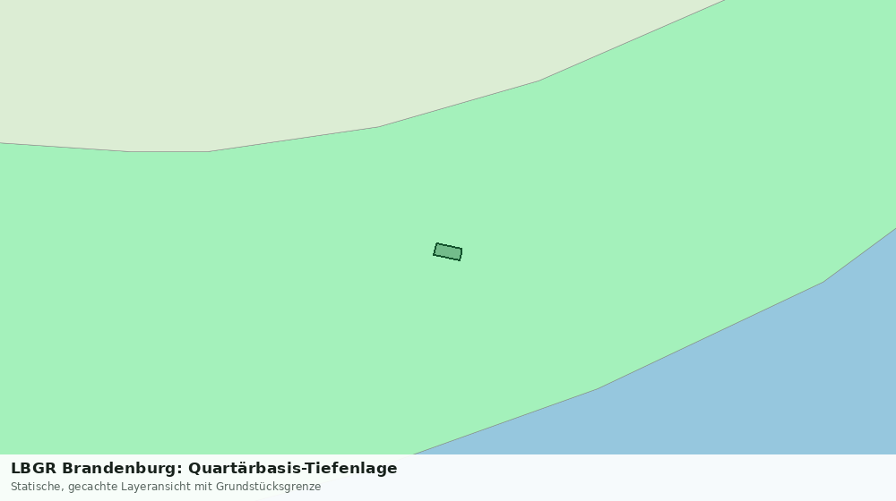 Statische Kartenansicht: LBGR Brandenburg: Quartärbasis-Tiefenlage