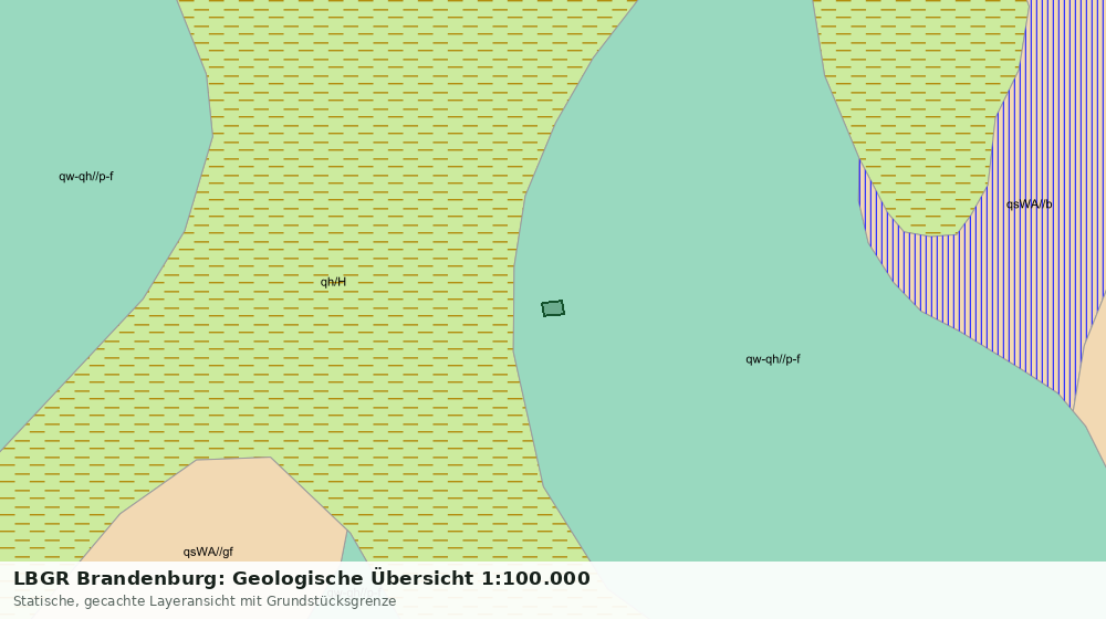 Statische Kartenansicht: LBGR Brandenburg: Geologische Übersicht 1:100.000