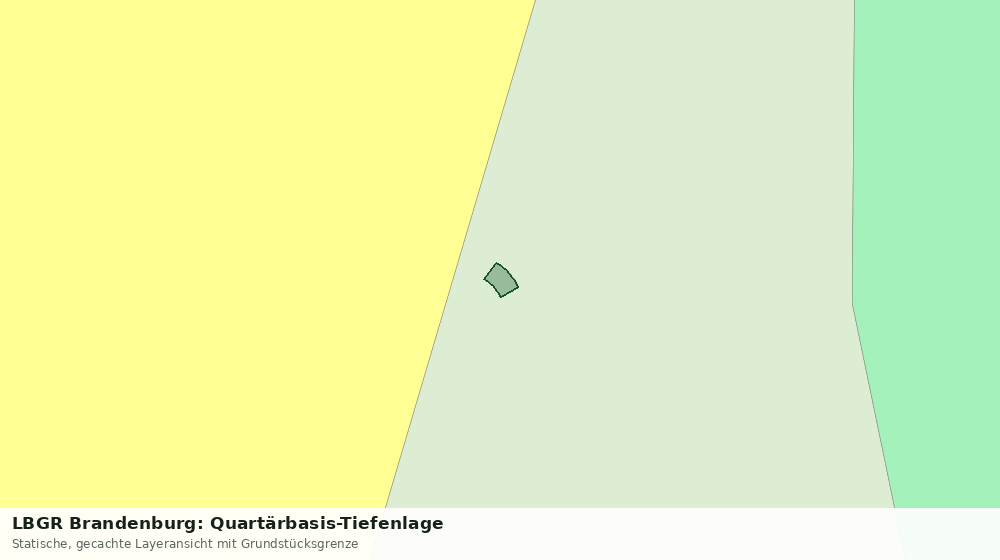 Statische Kartenansicht: LBGR Brandenburg: Quartärbasis-Tiefenlage