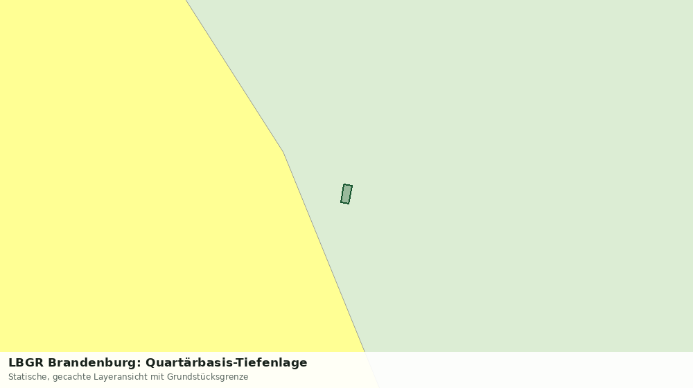 Statische Kartenansicht: LBGR Brandenburg: Quartärbasis-Tiefenlage