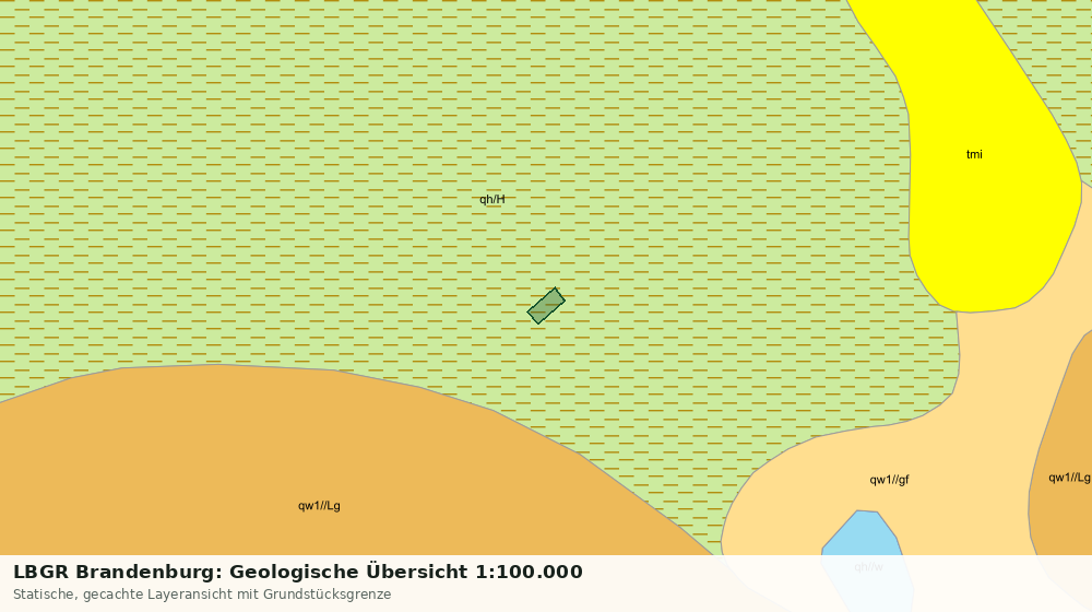 Statische Kartenansicht: LBGR Brandenburg: Geologische Übersicht 1:100.000