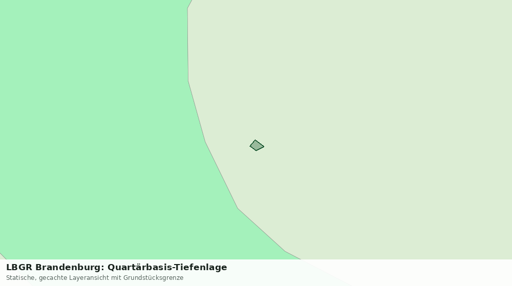 Statische Kartenansicht: LBGR Brandenburg: Quartärbasis-Tiefenlage