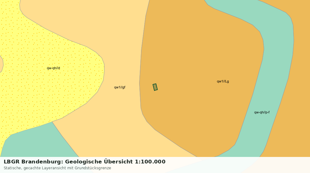 Statische Kartenansicht: LBGR Brandenburg: Geologische Übersicht 1:100.000