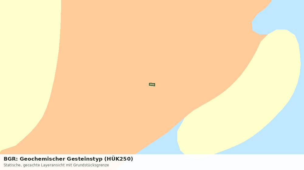 Statische Kartenansicht: BGR: Geochemischer Gesteinstyp (HÜK250)
