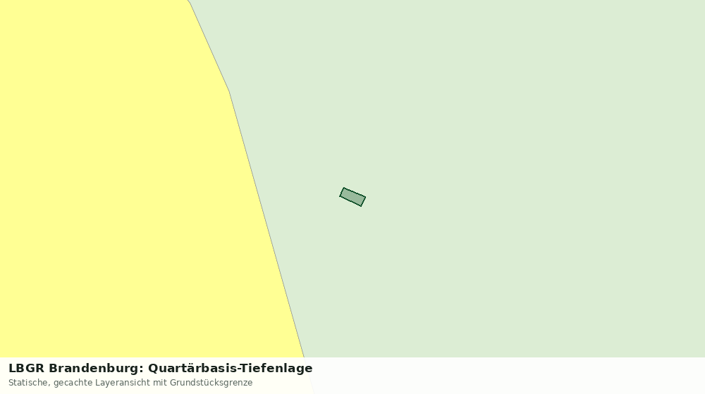 Statische Kartenansicht: LBGR Brandenburg: Quartärbasis-Tiefenlage