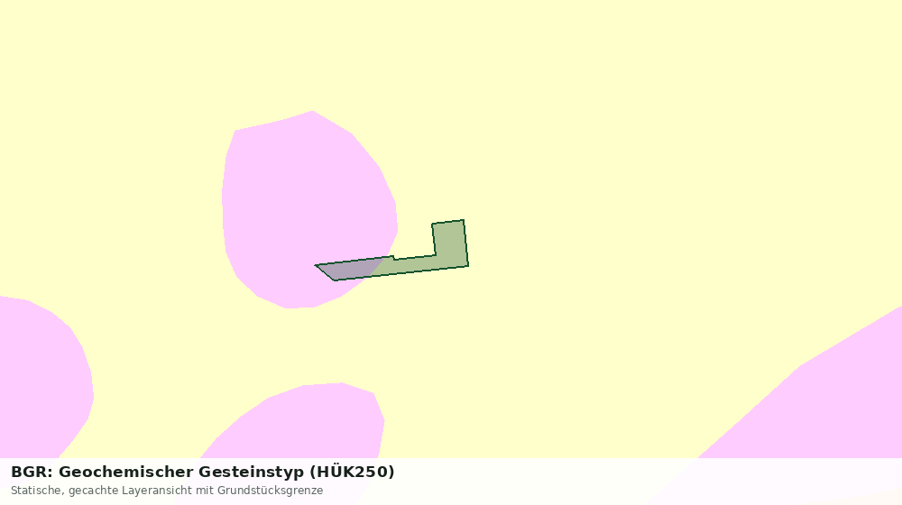 Statische Kartenansicht: BGR: Geochemischer Gesteinstyp (HÜK250)