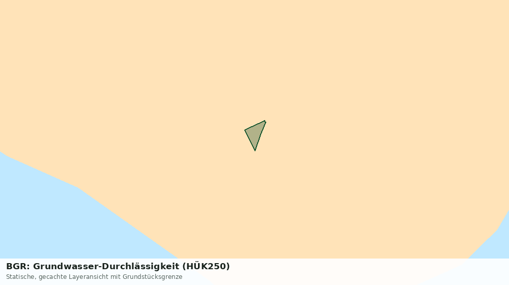 Statische Kartenansicht: BGR: Grundwasser-Durchlässigkeit (HÜK250)