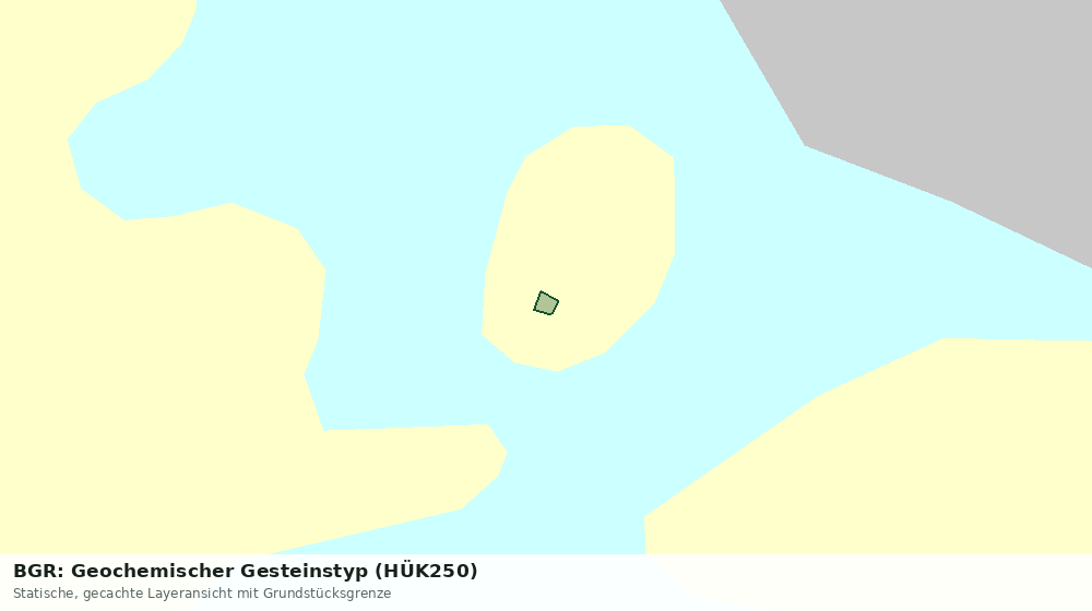 Statische Kartenansicht: BGR: Geochemischer Gesteinstyp (HÜK250)
