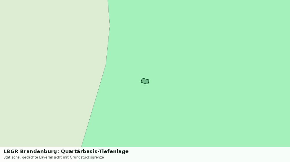 Statische Kartenansicht: LBGR Brandenburg: Quartärbasis-Tiefenlage