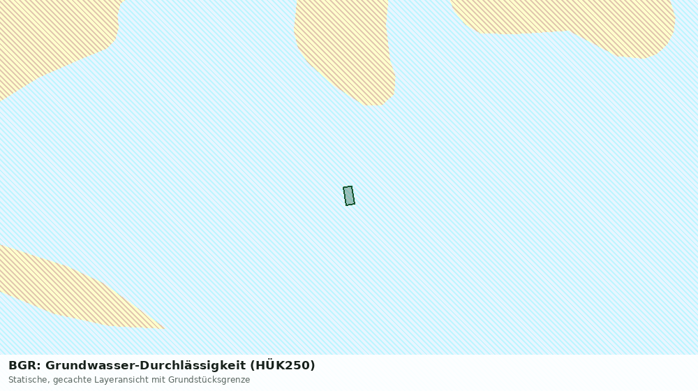 Statische Kartenansicht: BGR: Grundwasser-Durchlässigkeit (HÜK250)