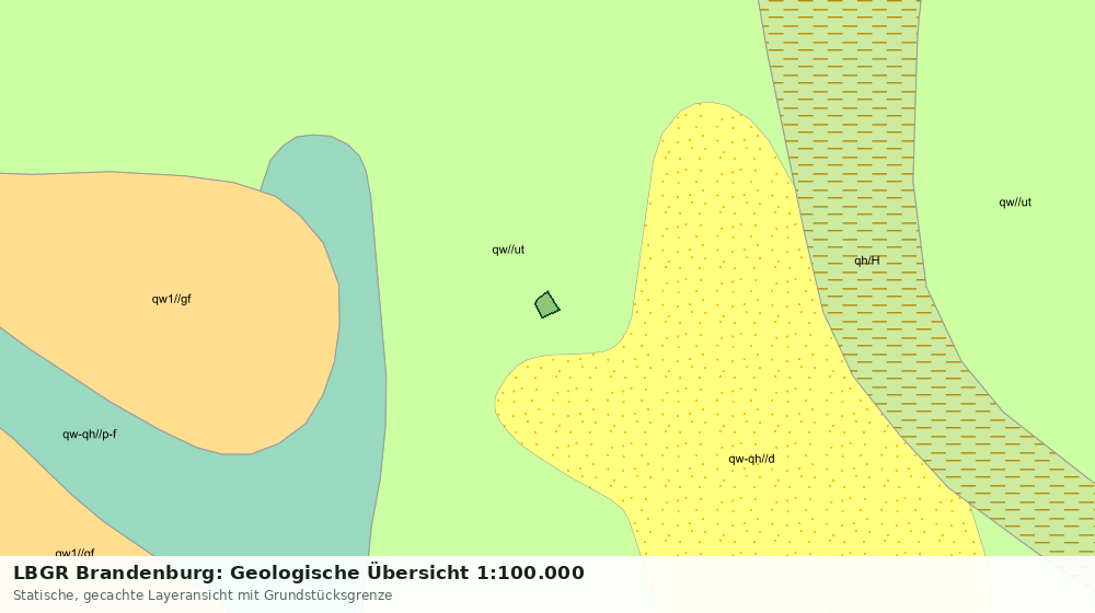 Statische Kartenansicht: LBGR Brandenburg: Geologische Übersicht 1:100.000