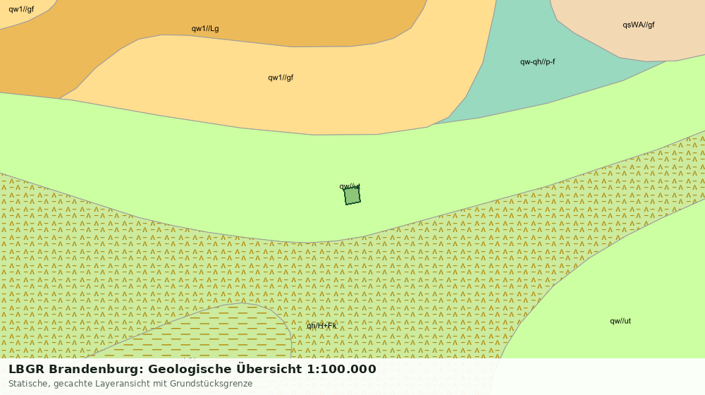 Statische Kartenansicht: LBGR Brandenburg: Geologische Übersicht 1:100.000