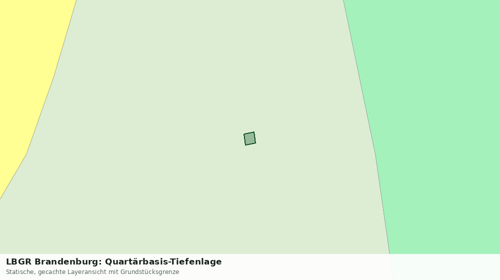 Statische Kartenansicht: LBGR Brandenburg: Quartärbasis-Tiefenlage
