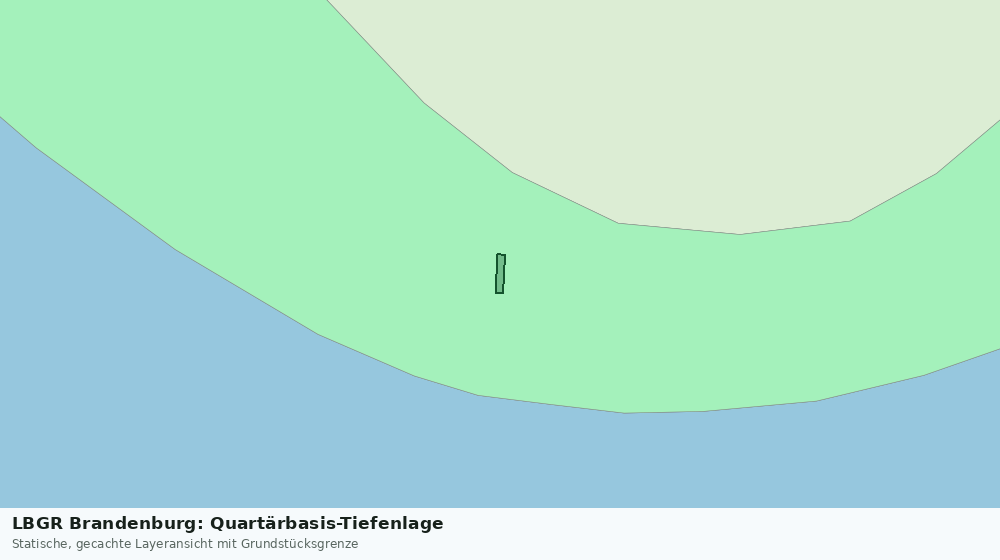 Statische Kartenansicht: LBGR Brandenburg: Quartärbasis-Tiefenlage