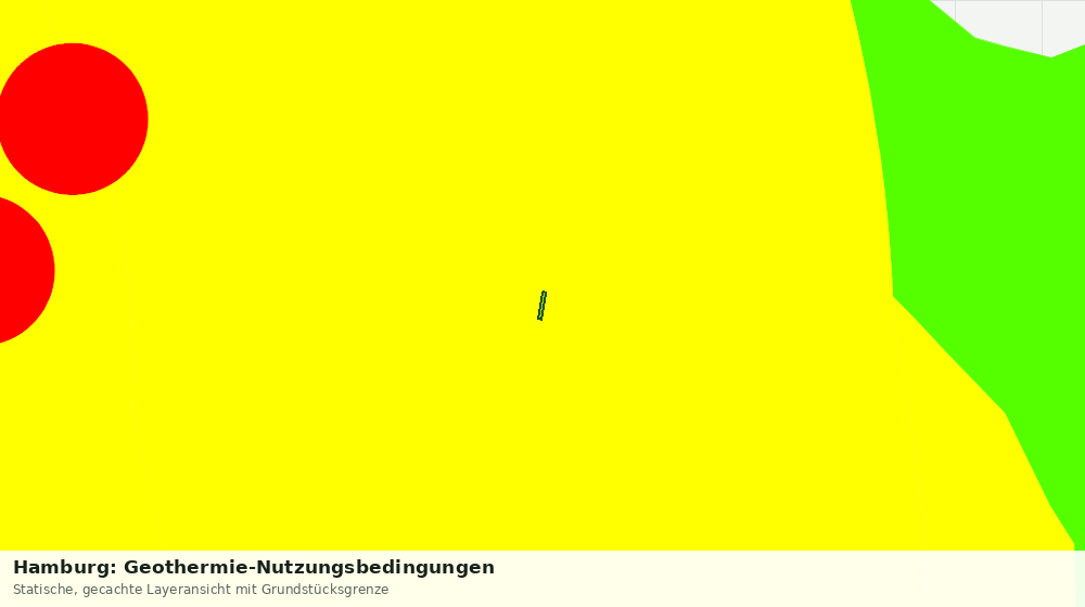 Statische Kartenansicht: Hamburg: Geothermie-Nutzungsbedingungen