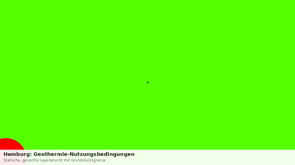 Statische Kartenansicht: Hamburg: Geothermie-Nutzungsbedingungen