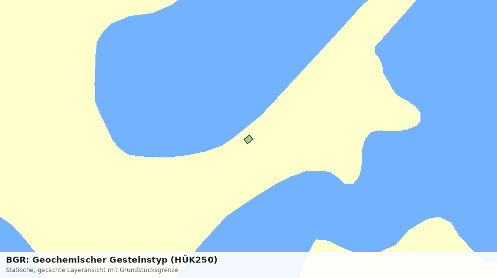 Statische Kartenansicht: BGR: Geochemischer Gesteinstyp (HÜK250)