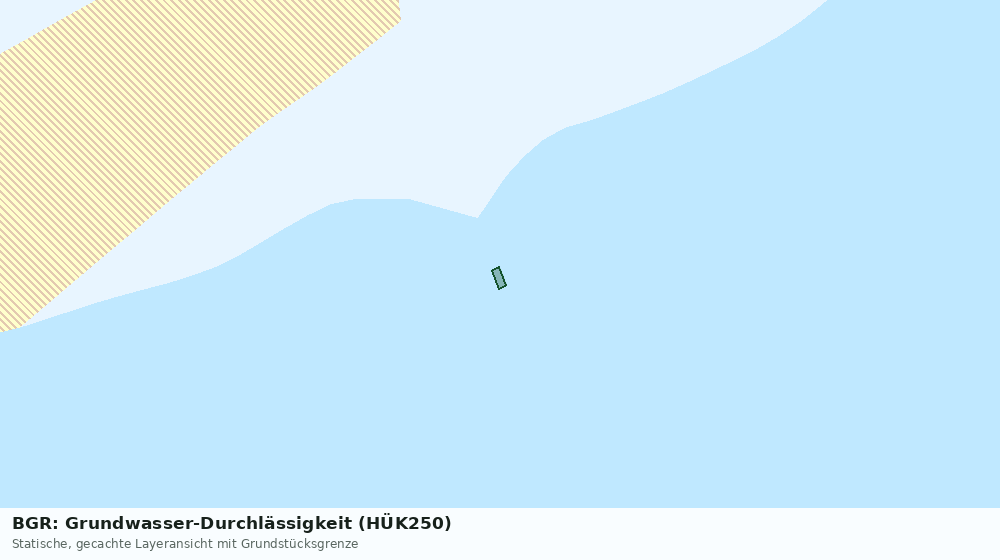 Statische Kartenansicht: BGR: Grundwasser-Durchlässigkeit (HÜK250)