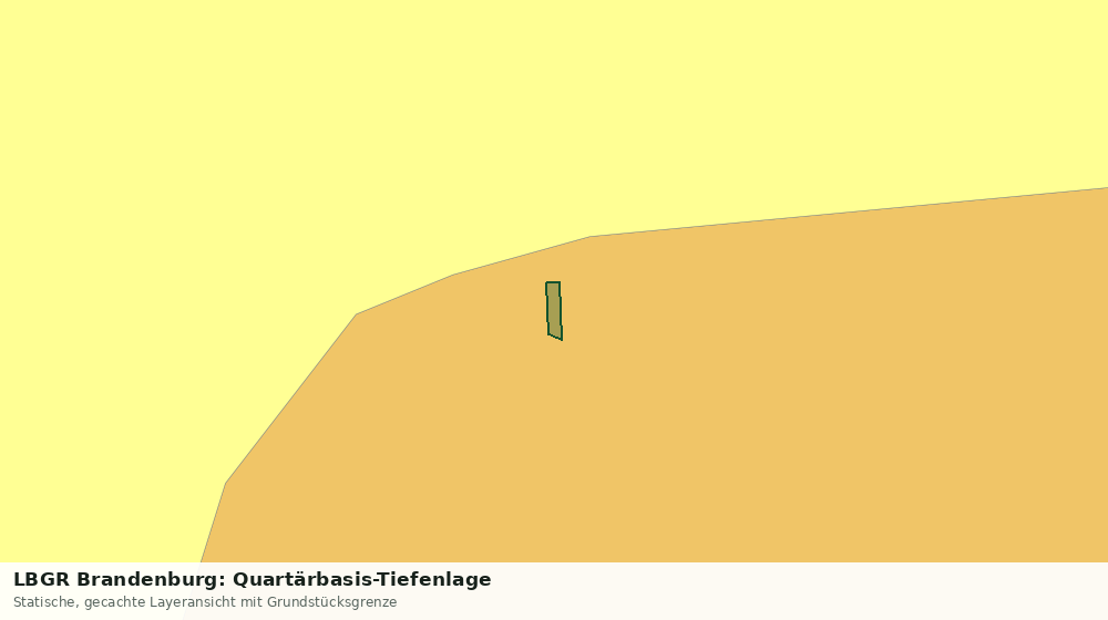 Statische Kartenansicht: LBGR Brandenburg: Quartärbasis-Tiefenlage