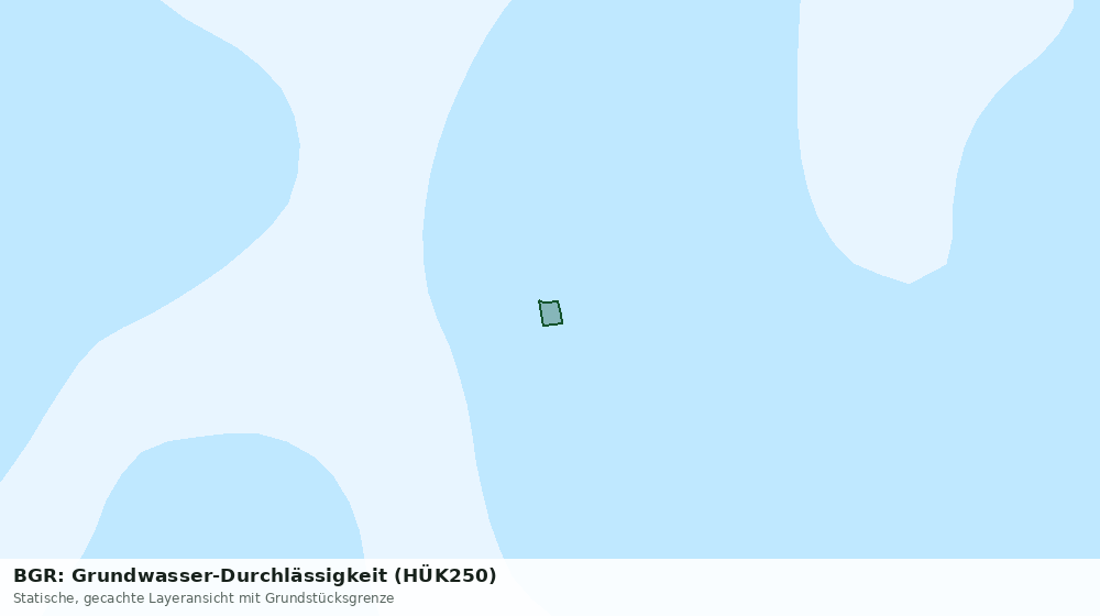 Statische Kartenansicht: BGR: Grundwasser-Durchlässigkeit (HÜK250)