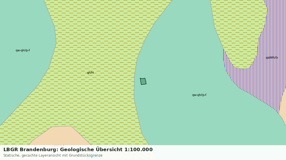 Statische Kartenansicht: LBGR Brandenburg: Geologische Übersicht 1:100.000