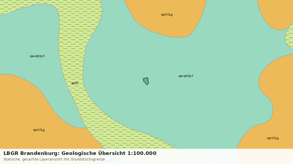 Statische Kartenansicht: LBGR Brandenburg: Geologische Übersicht 1:100.000