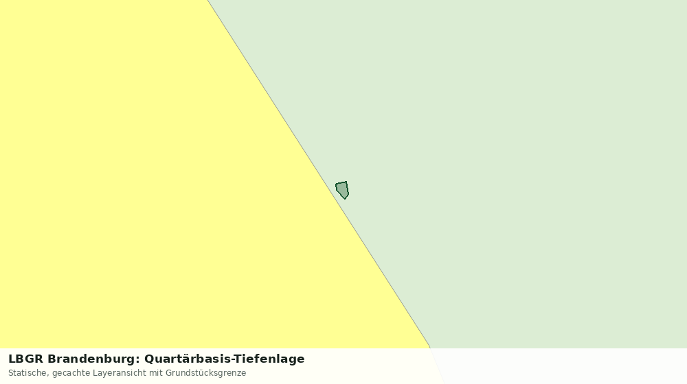 Statische Kartenansicht: LBGR Brandenburg: Quartärbasis-Tiefenlage