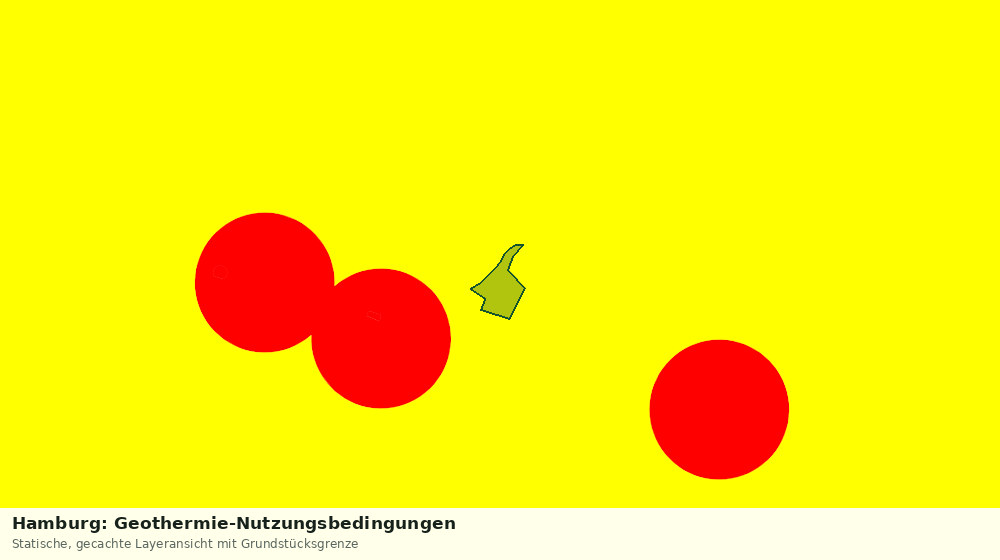Statische Kartenansicht: Hamburg: Geothermie-Nutzungsbedingungen