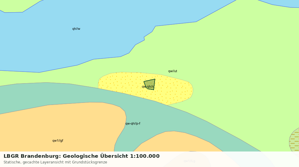 Statische Kartenansicht: LBGR Brandenburg: Geologische Übersicht 1:100.000