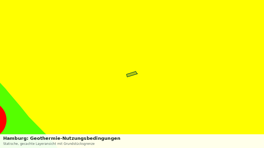 Statische Kartenansicht: Hamburg: Geothermie-Nutzungsbedingungen