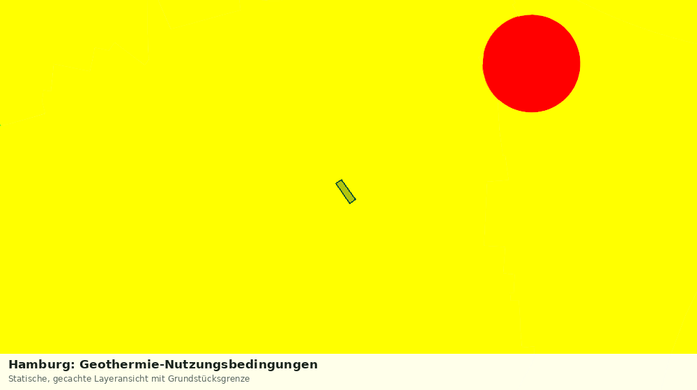Statische Kartenansicht: Hamburg: Geothermie-Nutzungsbedingungen