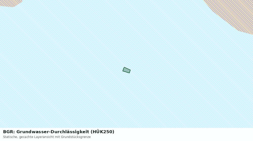 Statische Kartenansicht: BGR: Grundwasser-Durchlässigkeit (HÜK250)