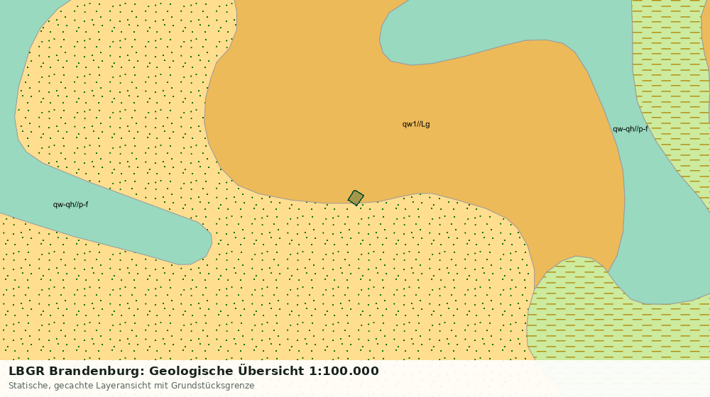 Statische Kartenansicht: LBGR Brandenburg: Geologische Übersicht 1:100.000