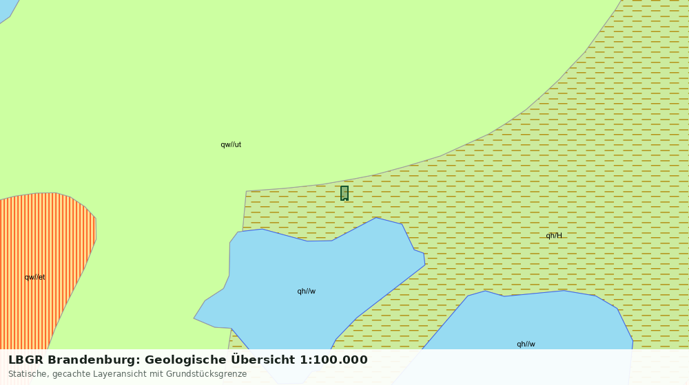 Statische Kartenansicht: LBGR Brandenburg: Geologische Übersicht 1:100.000