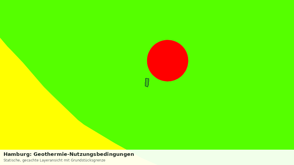 Statische Kartenansicht: Hamburg: Geothermie-Nutzungsbedingungen