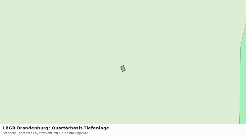 Statische Kartenansicht: LBGR Brandenburg: Quartärbasis-Tiefenlage