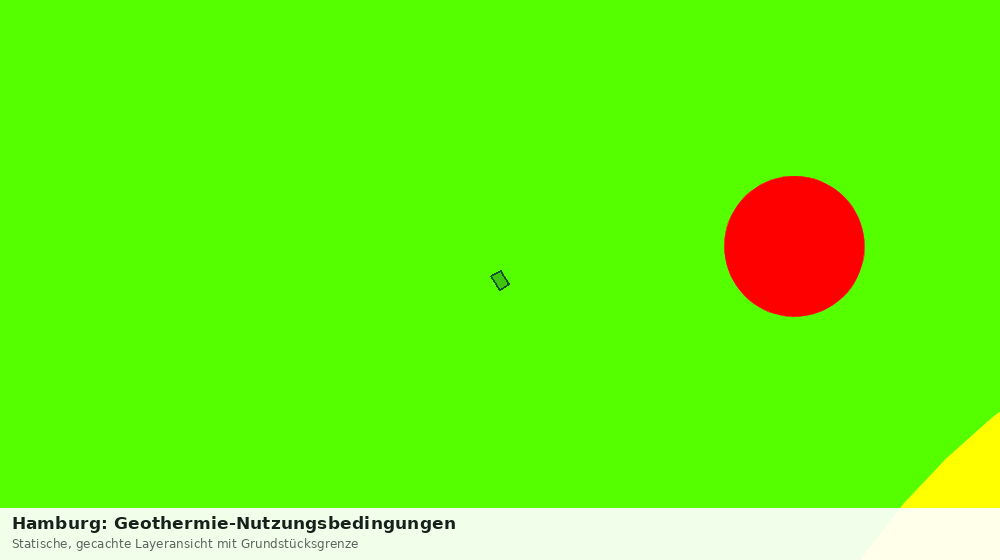 Statische Kartenansicht: Hamburg: Geothermie-Nutzungsbedingungen