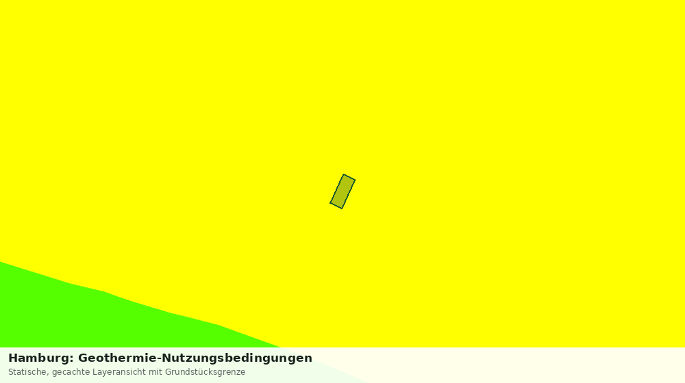 Statische Kartenansicht: Hamburg: Geothermie-Nutzungsbedingungen