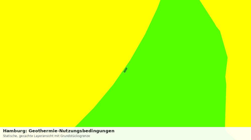 Statische Kartenansicht: Hamburg: Geothermie-Nutzungsbedingungen
