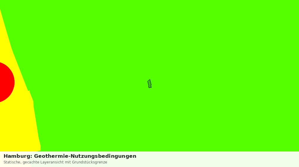 Statische Kartenansicht: Hamburg: Geothermie-Nutzungsbedingungen