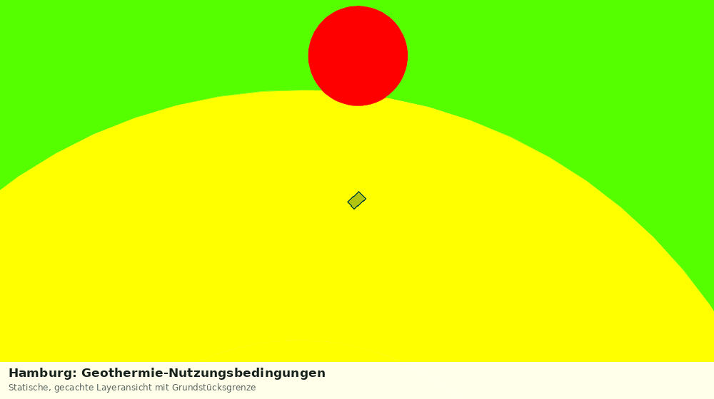 Statische Kartenansicht: Hamburg: Geothermie-Nutzungsbedingungen