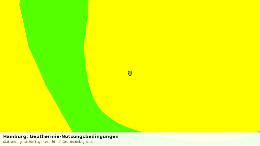 Statische Kartenansicht: Hamburg: Geothermie-Nutzungsbedingungen