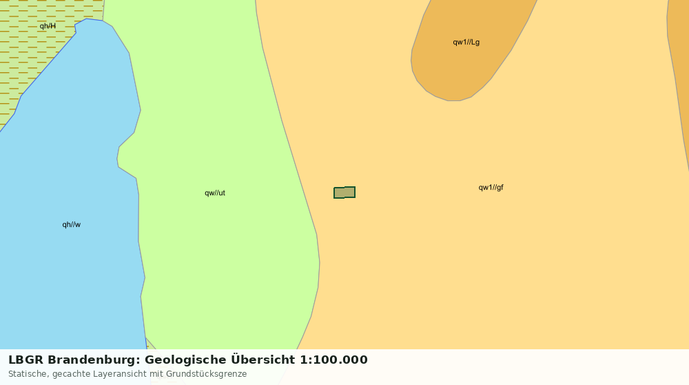 Statische Kartenansicht: LBGR Brandenburg: Geologische Übersicht 1:100.000