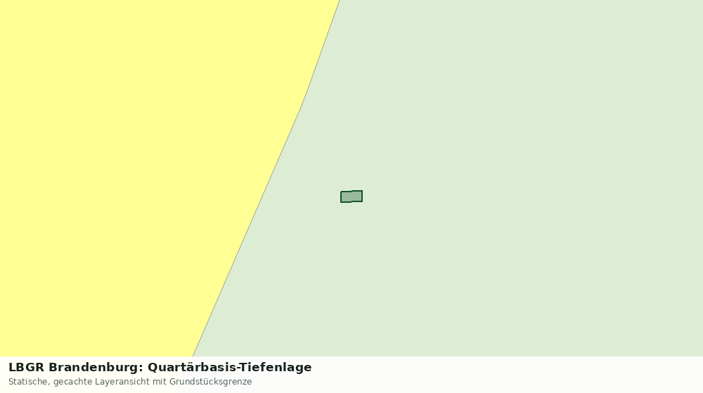 Statische Kartenansicht: LBGR Brandenburg: Quartärbasis-Tiefenlage