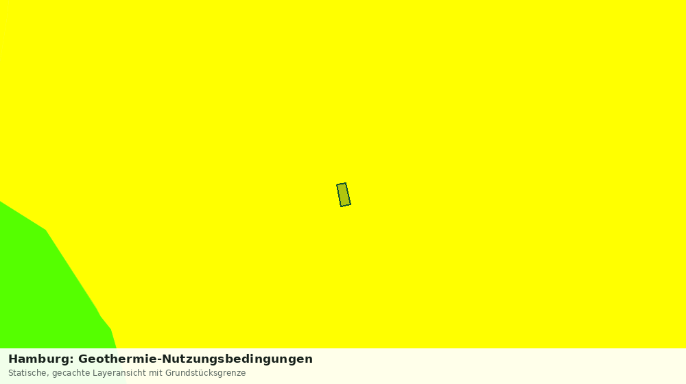 Statische Kartenansicht: Hamburg: Geothermie-Nutzungsbedingungen