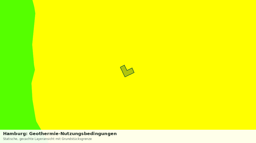 Statische Kartenansicht: Hamburg: Geothermie-Nutzungsbedingungen