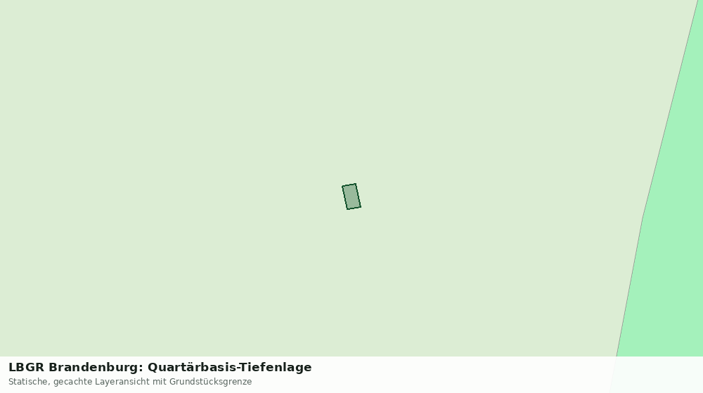 Statische Kartenansicht: LBGR Brandenburg: Quartärbasis-Tiefenlage
