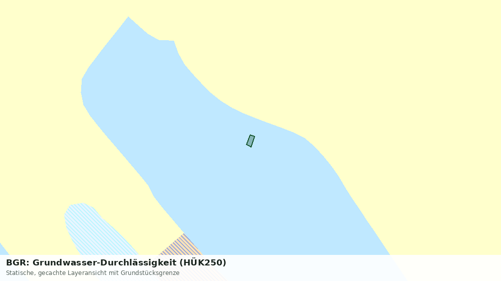 Statische Kartenansicht: BGR: Grundwasser-Durchlässigkeit (HÜK250)