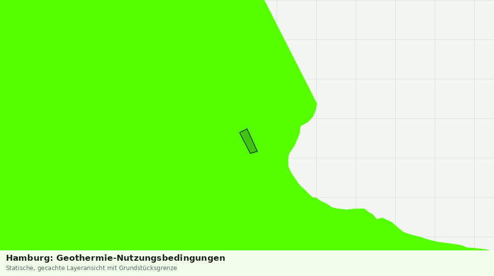 Statische Kartenansicht: Hamburg: Geothermie-Nutzungsbedingungen